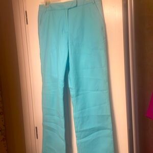 Lily Pulitzer ladies Aqua pants cotton Size 8 BNWOT